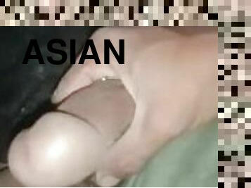 asiatique, fisting, masturbation, amateur, ejaculation-sur-le-corps, branlette, percé, solo