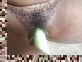 peluda, enorme, coño-pussy, amateur, juguete, indio, follando-fucking, a-solas, verdura