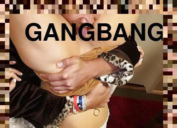 groß-titten, babe, blasen, zwischen-den-rennen, junge, schwer, homosexuell, wichsen, gangbang, creampie