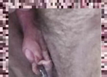 masturbation, pissande, fitta-pussy, amatör, tonåring, fetisch, ensam, kuk