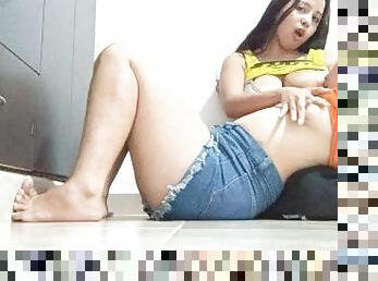 puting-payudara, orgasme, lesbian-lesbian, susu, menyusui, pengisapan