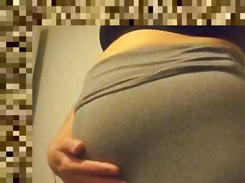 Leggings Belly Stuffed Bump