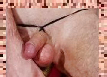 amatör, anal, gay, dubbel, tight, ritt, dildo, ensam, införande, penetrering