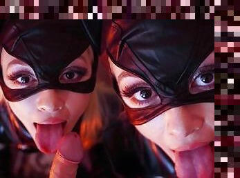 Catwoman Blowjob - Lola Fae Cosplay Porn