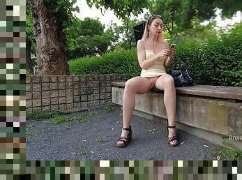 22 Anastasia No Panties Outside Split