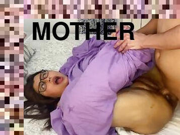 mamma-och-pojke, fitta-pussy, milf, latinska, mamma, creampie, sprut, knullande, mor, docka