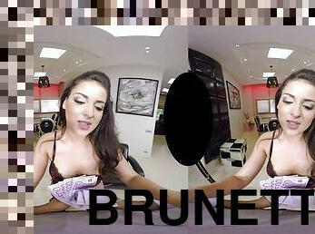 pov, 3d, brunetka, realne