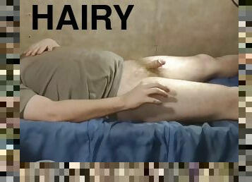 hårig, masturbation, cumshot, gay, knubbig, ensam