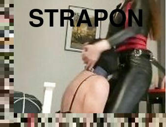 strap-on, anal, avsugning, deepthroat, bdsm, slav, slyna, bitch, femdom