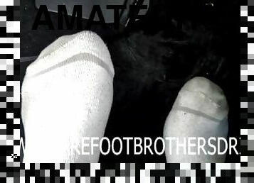 amateur, gay, pieds, fétiche, solo