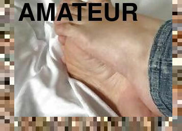 amateur, pieds, sale, fétiche, solo