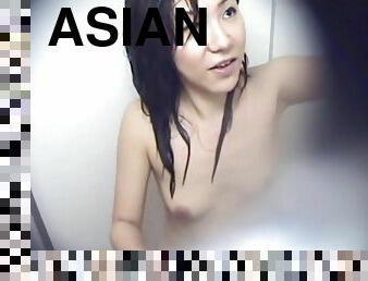 asiatisk, badning, offentlig, japans, cam, strand, spion, lurer, bruser, skjult