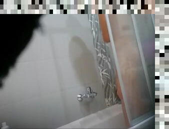 Spying on milf in the shower