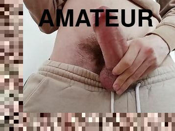 masturbation, amateur, ejaculation-sur-le-corps, énorme-bite, gay, branlette, secousses, point-de-vue, européenne, euro