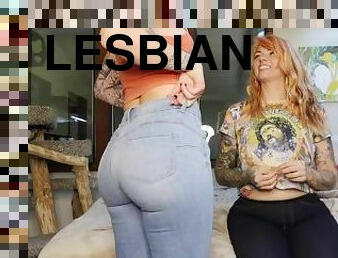 lesbian-lesbian, ketat, fetish-benda-yang-dapat-meningkatkan-gairah-sex, jeans, posisi-wajah-menghadap-kemaluan, dominasi-perempuan-dalam-sex