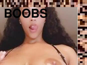BIG BOUNCING OILY TITTIES JOI ????????. CUM FOR ME PLEASE DADDY
