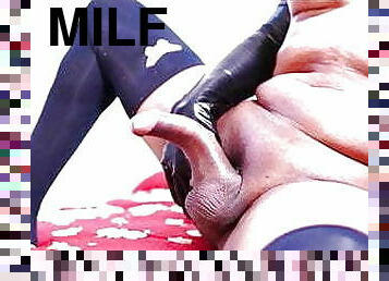 masturbation, transsexuelle, amateur, mature, ébène, énorme-bite, milf, black, solo