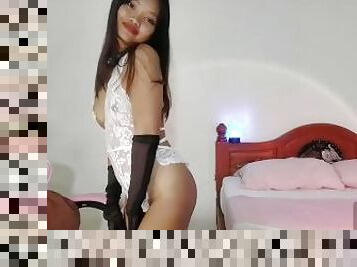 asian, amateur, remaja, thai, awek-perempuan, webcam, comel-cute, cantik, rambut-perang, mengusik