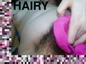 poilue, masturbation, chatte-pussy, sale, culotte, horny, naturel, attrapée, sous-vêtements