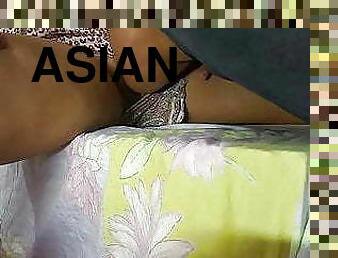 asia, posisi-seks-doggy-style, vagina-pussy, jenis-pornografi-milf, remaja, wanita-berbusana-dengan-pria-telanjang, sperma, bersetubuh, membenturkan, cowgirl-posisi-sex-wanita-di-atas-pria