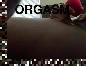 röv, gigantisk, masturbation, orgasm, kvinnligt-sprut, amatör, mogen, milf, svart, bbw