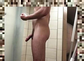 mandi, orang-telanjang, kencing, umum, penis-besar, homo, mandi-shower, seorang-diri, penis