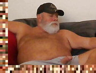 Dad Strokes on Webcam