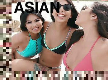asiatisk, røv, store-patter, behåret, udendørs, teenager, gruppesex-groupsex, liderlig, naturlig, hotel
