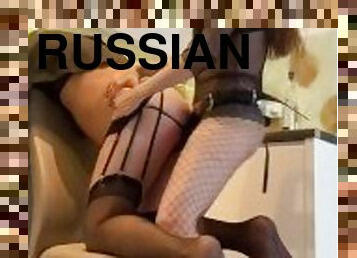 fisting, russe, gode-ceinture, anal, bdsm, esclave, salope, femme-dominatrice, putain