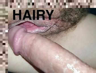 hårig, gammal, fitta-pussy, amatör, mogen, gigantisk-kuk, milf, mamma, creampie, bbw