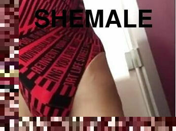 masturbation, shemale, tonåring, ung18, bikini, vått