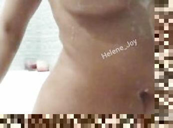 Hot Big Boobs Babe in the Shower - Amateur Curvy Wife