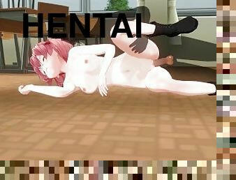 3D HENTAI Schoolgirl fucks after class