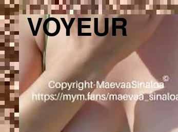 Maevaa Sinaloa - Me fais baise et prend du sperme sur le visage au milieu dune route avec voyeurs