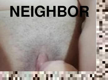 my neighbor is filmed premiering her vibrator