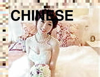 asiatisk, brud, masturbation, gay, samling, bröllop, kinesisk