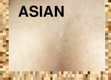 asiatisk, doggy-style, amatör, brudar, cumshot, tonåring, flickvän