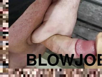 [HANDJOB/BLOWJOB] Amatuer Brunette get Cum In Mouth Cumshot