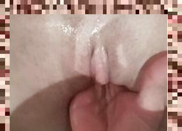 Homemade squirt on my bf dick and he fucks me hard