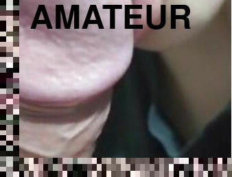 Super extreme close up amateur pov blowjob and swallow cum in mouth