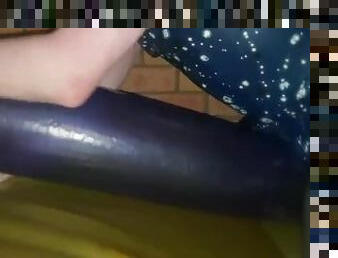 Humping waterbed tube in latex on waterbed