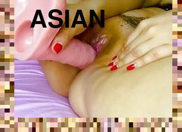 asiatisk, onani, fisse-pussy, amatør, legetøj, japans, anime, dildo, lille, fetish