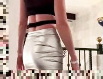 Mini skirt walking HD