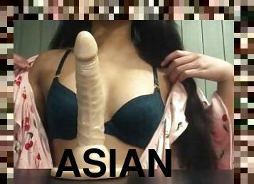 アジアの, マスターベーション, 素人, ベイブ, 玩具, 手コキ, ぴくぴく動く, 汚い, 独奏