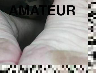 amateur, pieds, sale, fétiche, solo, géant