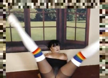 Black Pantyhose Otk Socks Body Stretching