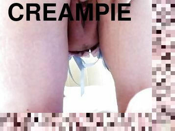 Jade and Damon Close up - Creampie Cum