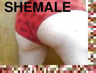 shemale, fru, amatör, anal, mogen, ladyboy, trosor, kåt, ensam