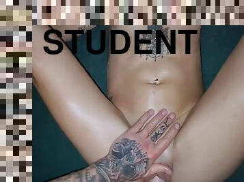 Mssionary Pov - Big White Dick Meets Wet Tight Student Pussy