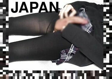 ????JK ?????? ????????????Japanese Crossdresser cumshot